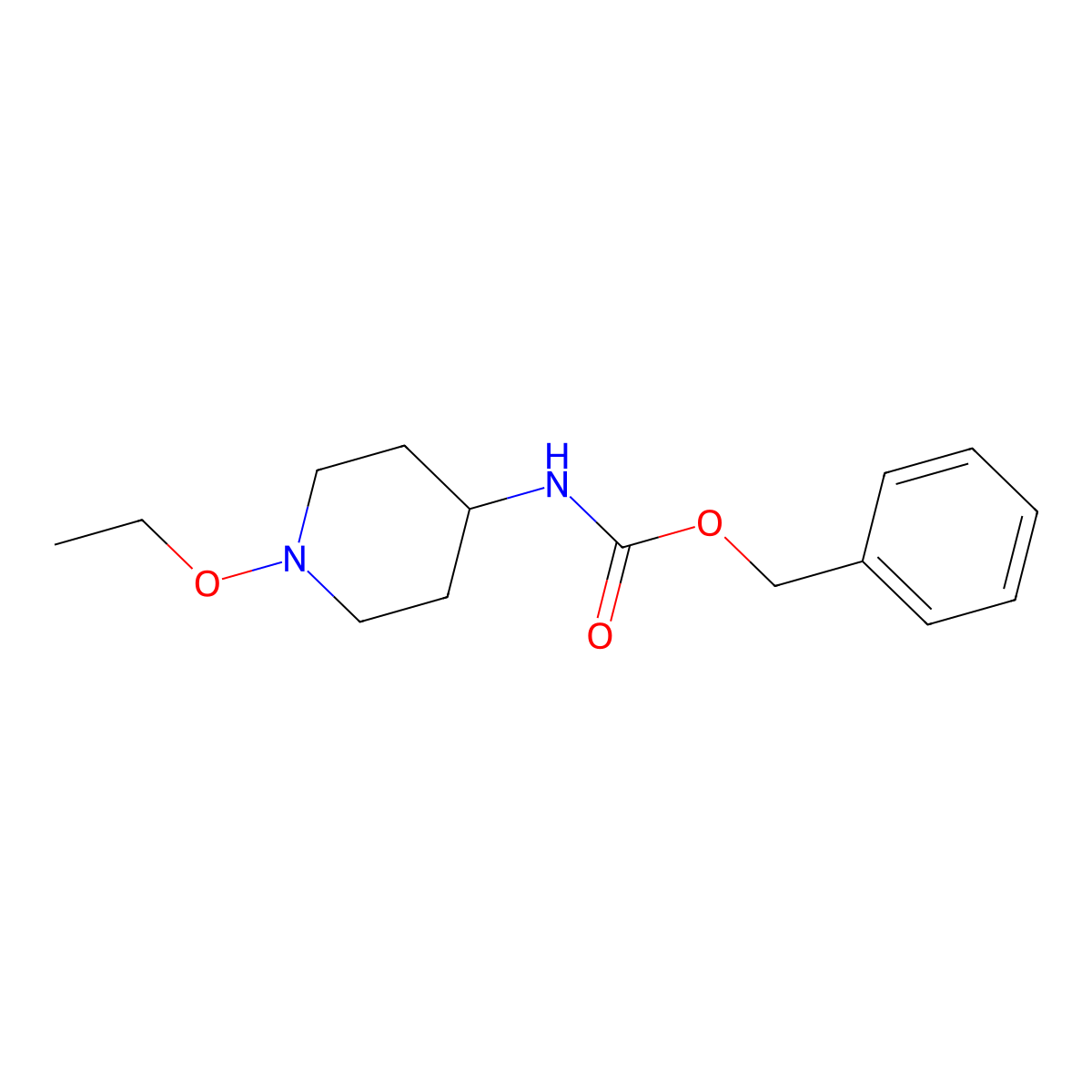 benzyl N-(1-ethoxypiperidin-4-yl)carbamate molecular structure, CAS 2680712-54-1