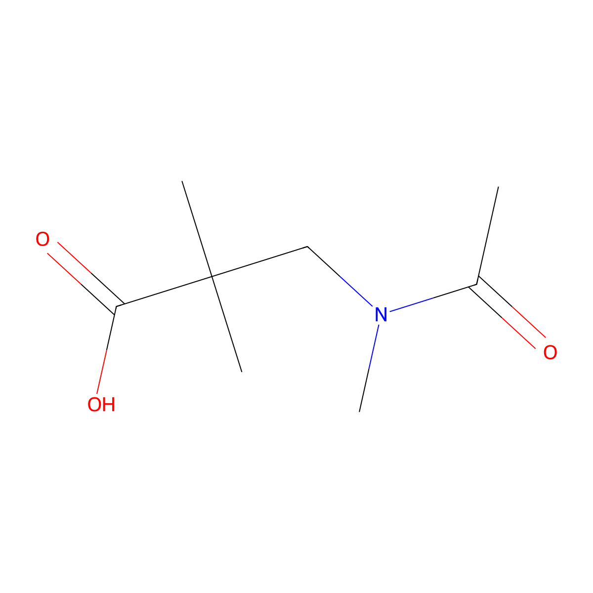 2,2-dimethyl-3-(N-methylacetamido)propanoic acid molecular structure, CAS 2680712-93-8