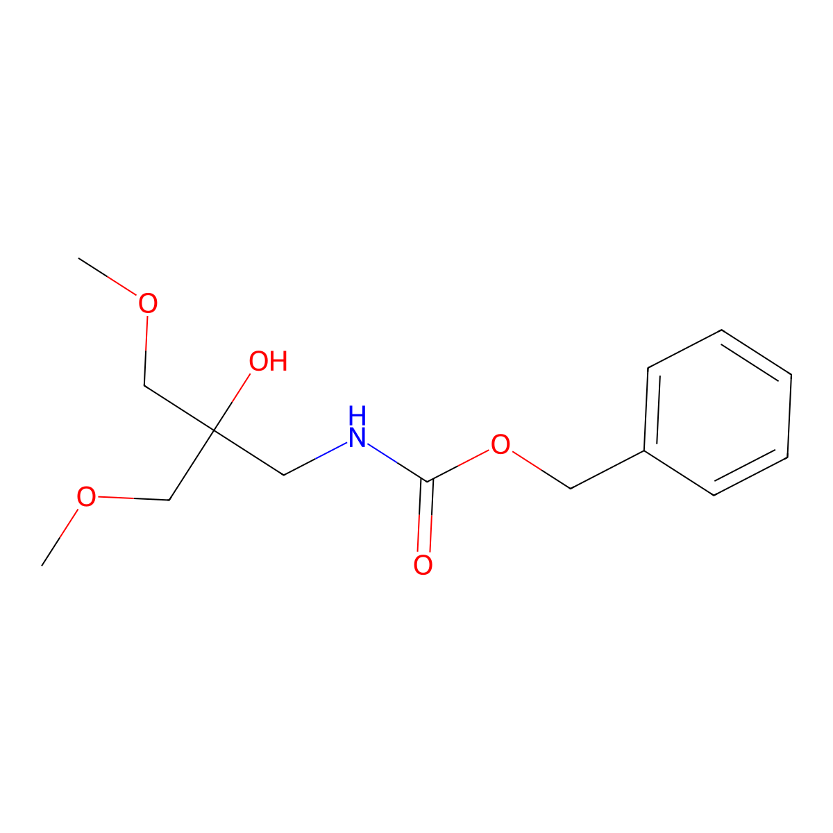 benzyl N-[2-hydroxy-3-methoxy-2-(methoxymethyl)propyl]carbamate molecular structure, CAS 2680712-97-2