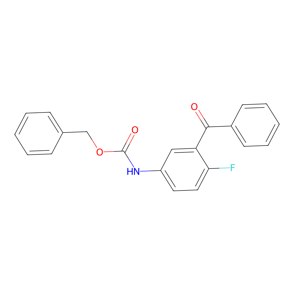 benzyl N-(3-benzoyl-4-fluorophenyl)carbamate molecular structure, CAS 2680713-12-4
