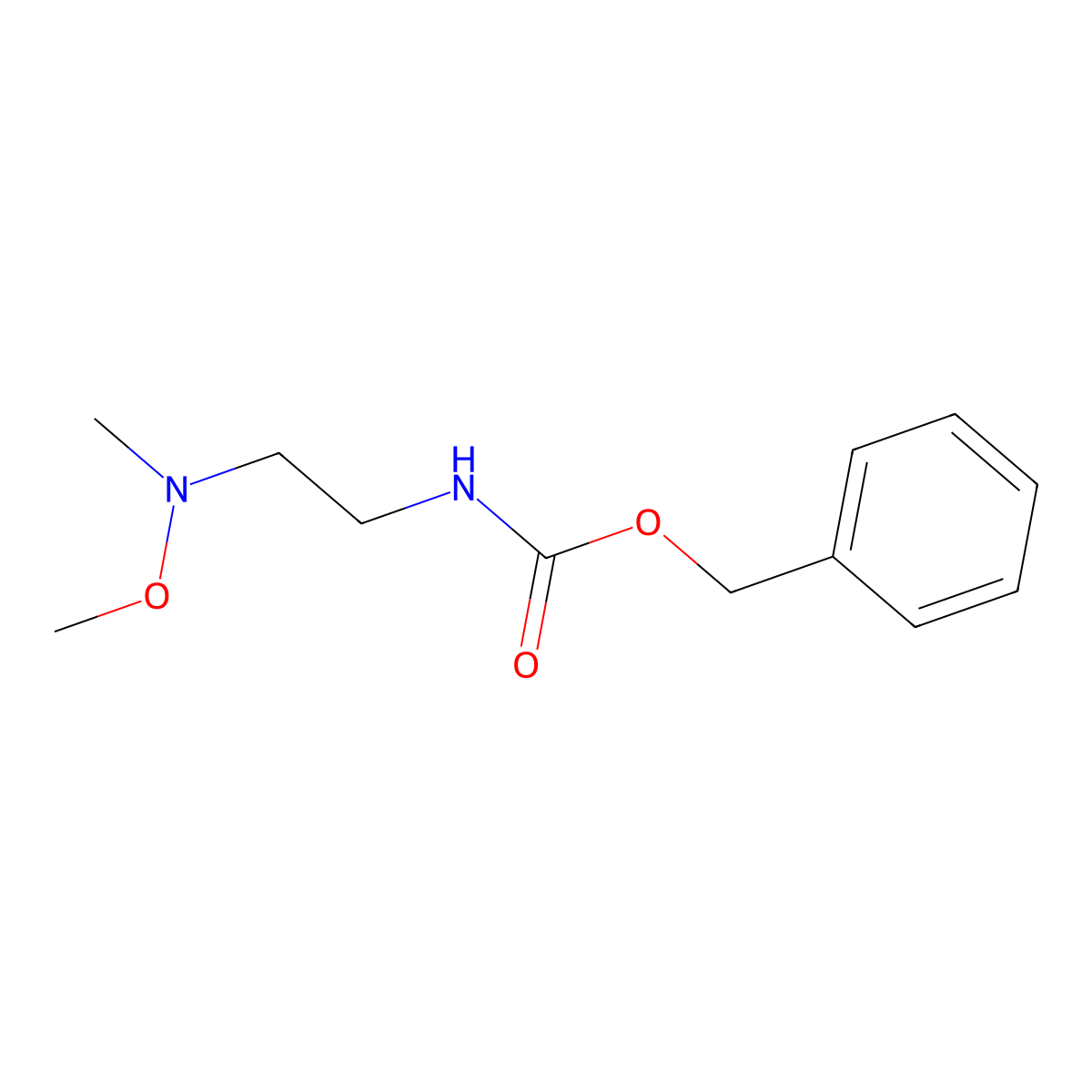 benzyl N-{2-[methoxy(methyl)amino]ethyl}carbamate molecular structure, CAS 2680713-42-0