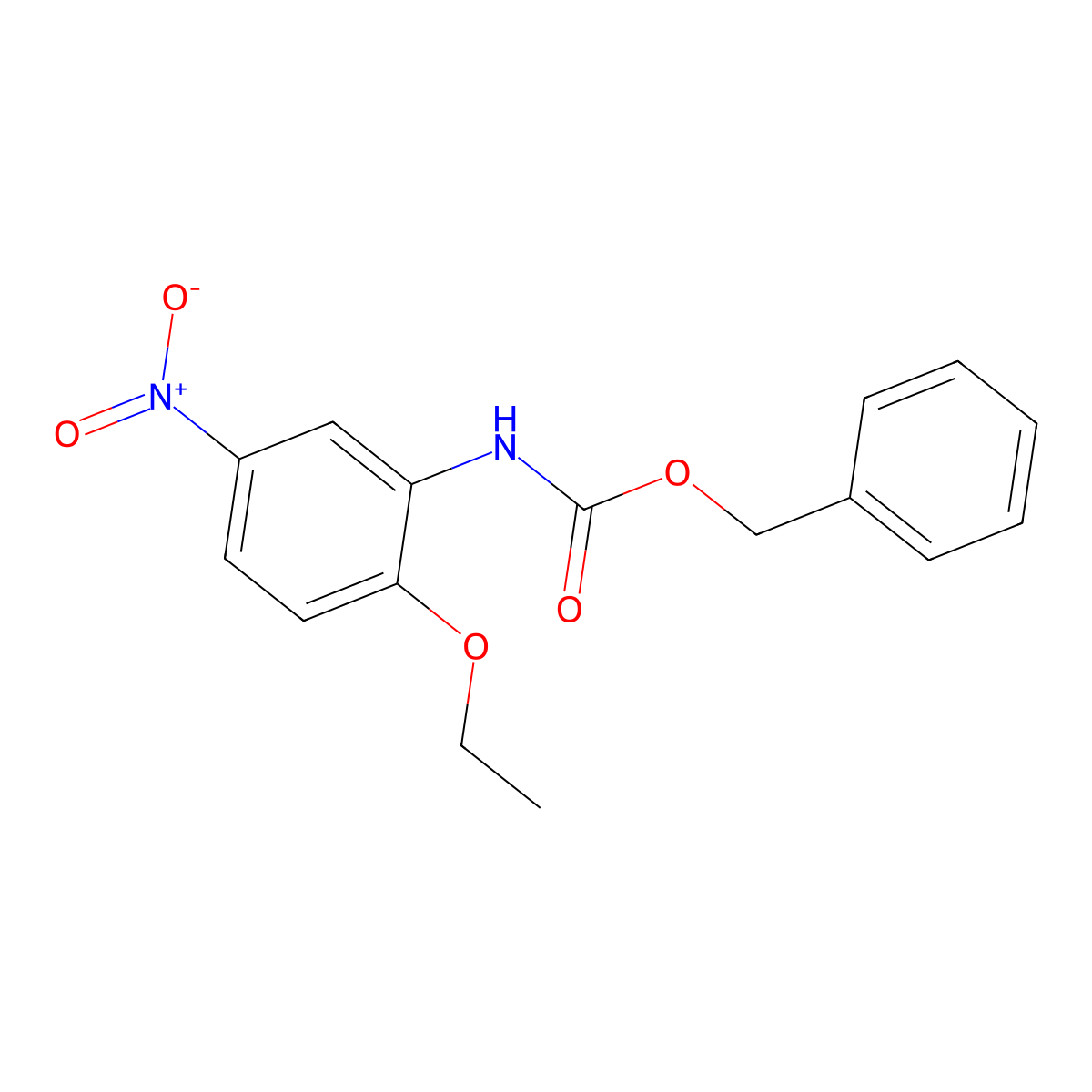 benzyl N-(2-ethoxy-5-nitrophenyl)carbamate molecular structure, CAS 2680713-92-0