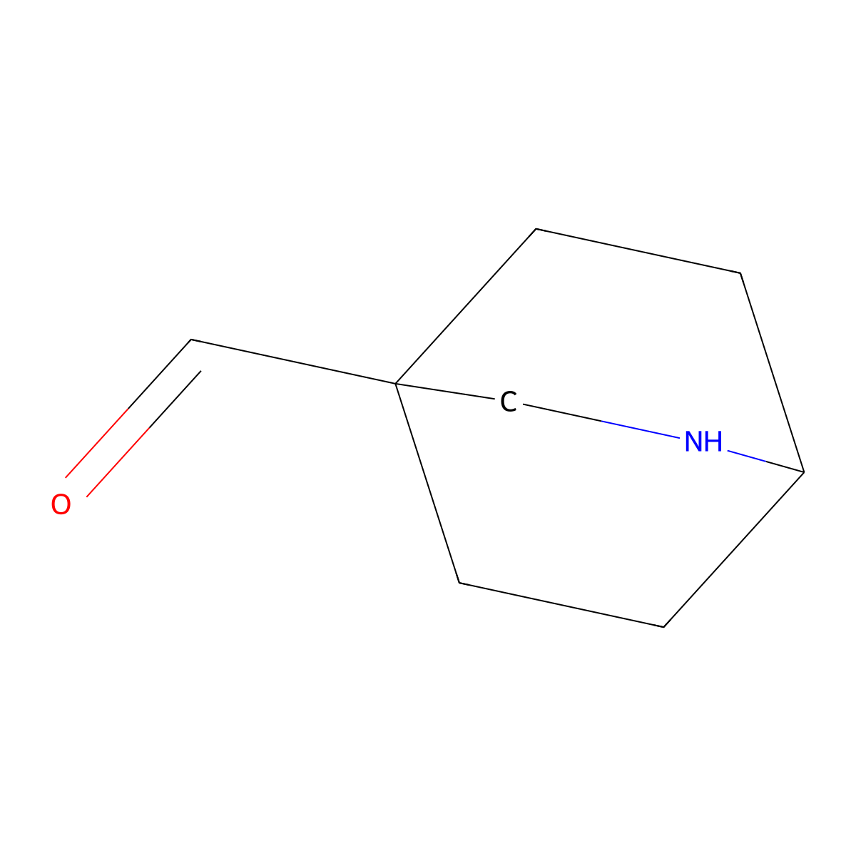 2-Azabicyclo[2.2.2]octane-4-carbaldehyde molecular structure, CAS 2680713-94-2