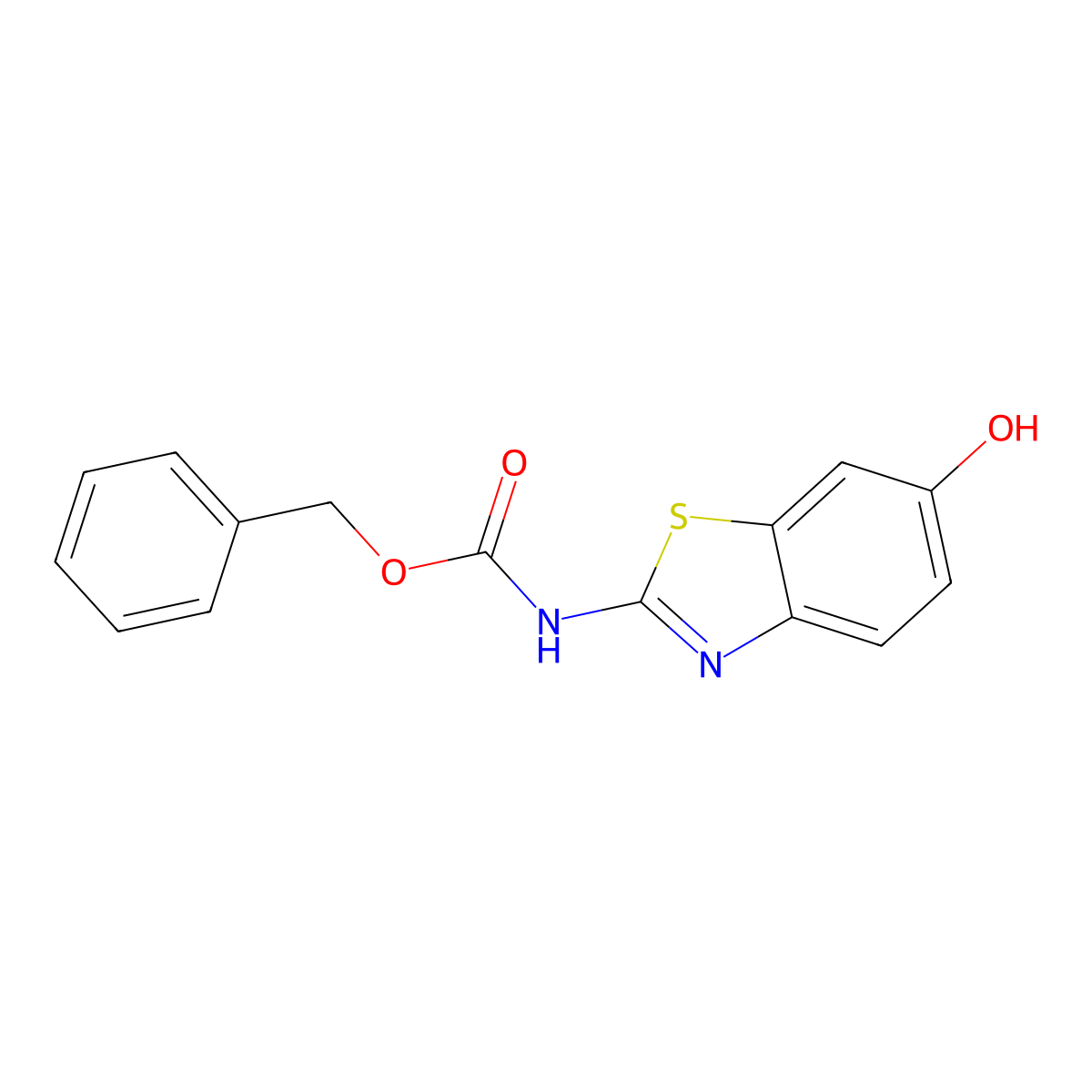benzyl N-(6-hydroxy-1,3-benzothiazol-2-yl)carbamate molecular structure, CAS 2680714-45-6