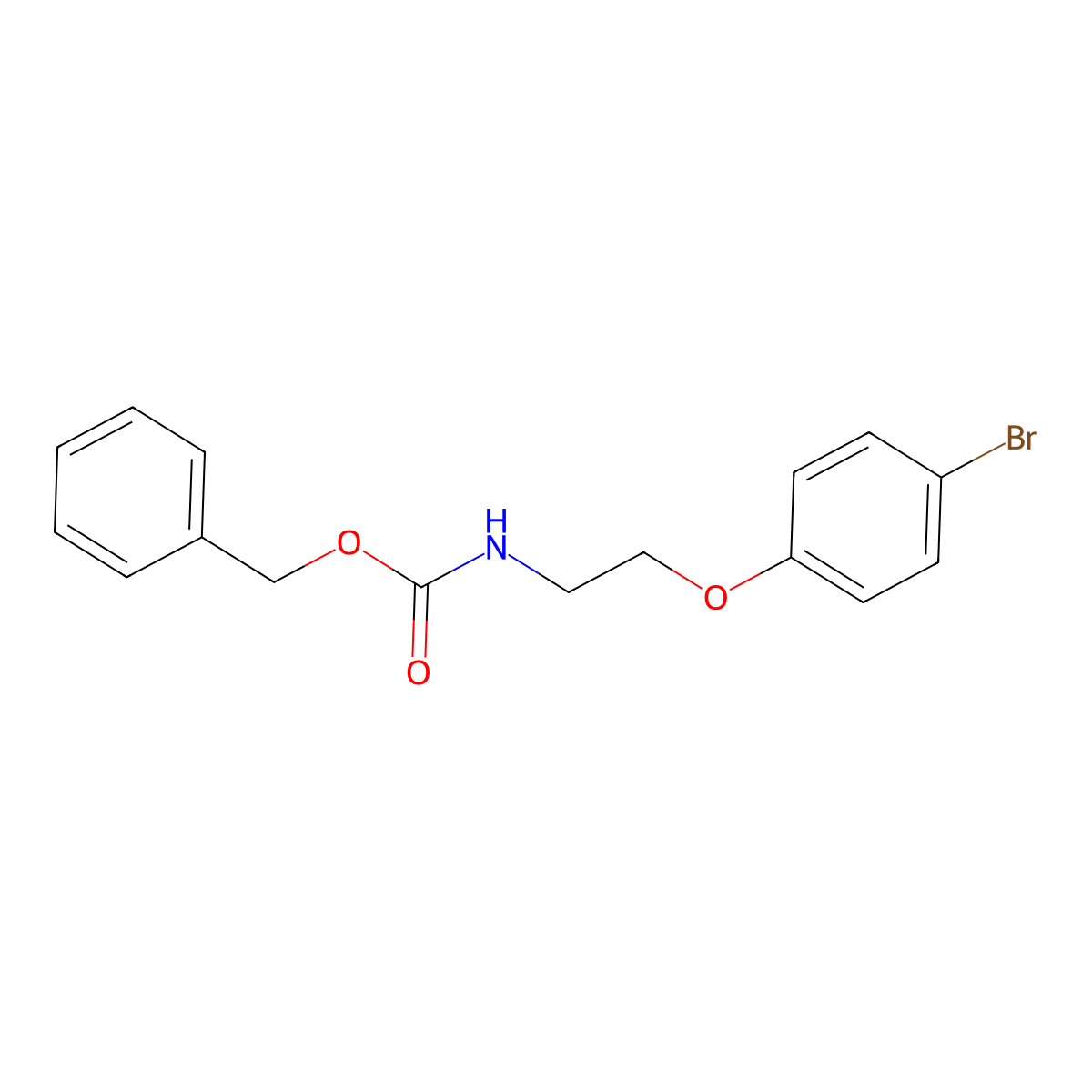 benzyl N-[2-(4-bromophenoxy)ethyl]carbamate molecular structure, CAS 2680714-95-6