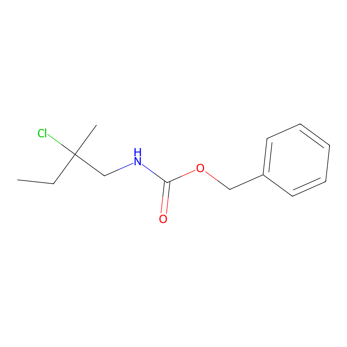 benzyl N-(2-chloro-2-methylbutyl)carbamate molecular structure, CAS 2680716-06-5