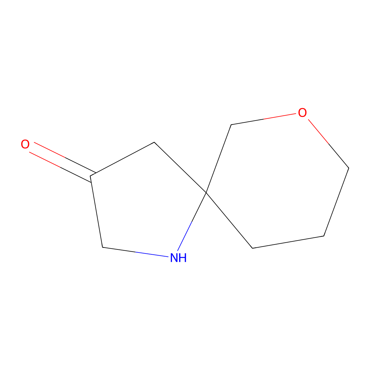 7-Oxa-1-azaspiro[4.5]decan-3-one molecular structure, CAS 2680716-53-2