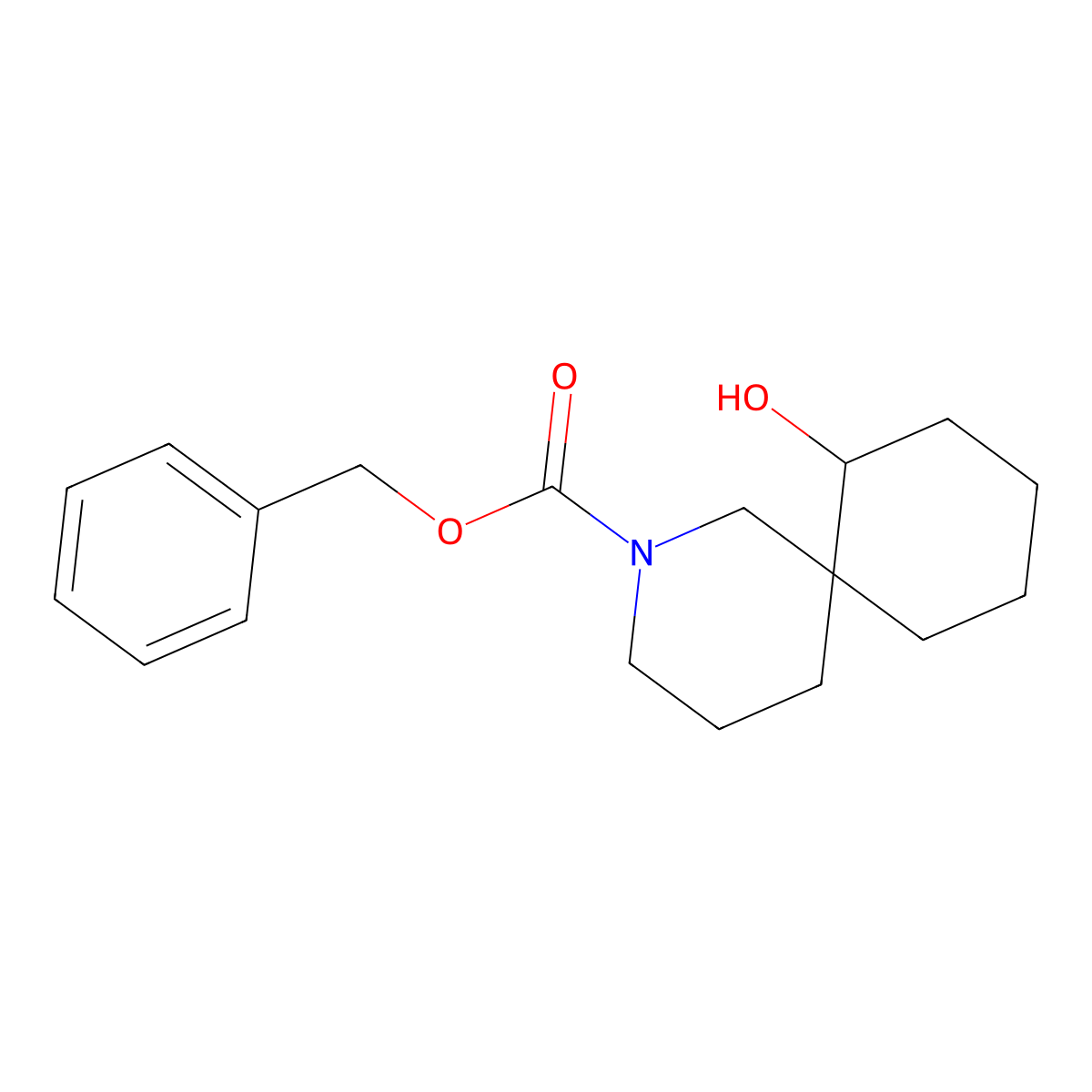 Benzyl 7-hydroxy-2-azaspiro[5.5]undecane-2-carboxylate molecular structure, CAS 2680717-52-4