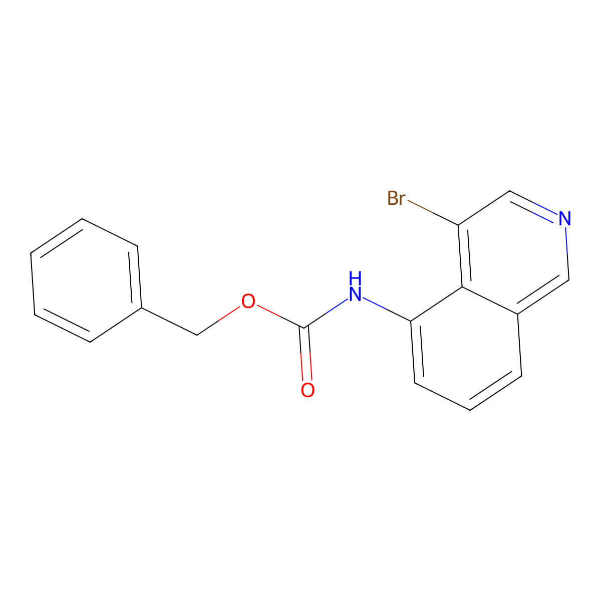 benzyl N-(4-bromoisoquinolin-5-yl)carbamate molecular structure, CAS 2680717-86-4