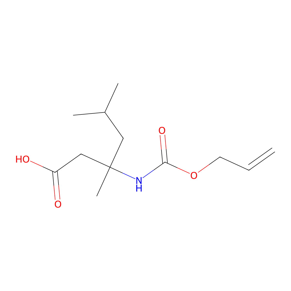 3,5-Dimethyl-3-{[(prop-2-en-1-yloxy)carbonyl]amino}hexanoic acid molecular structure, CAS 2680718-56-1