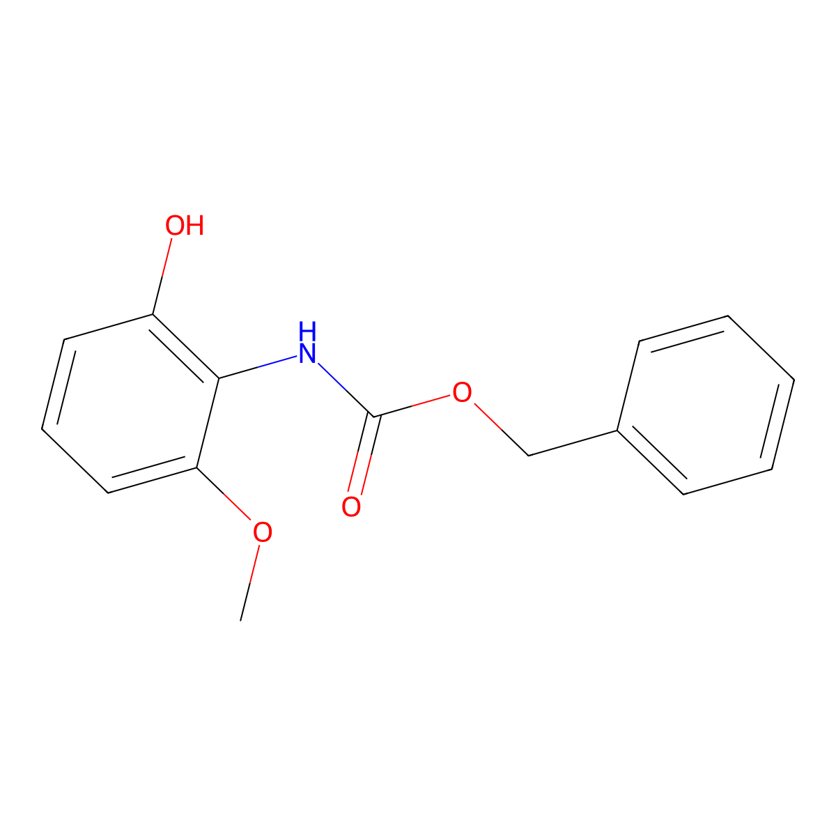 benzyl N-(2-hydroxy-6-methoxyphenyl)carbamate molecular structure, CAS 2680718-62-9