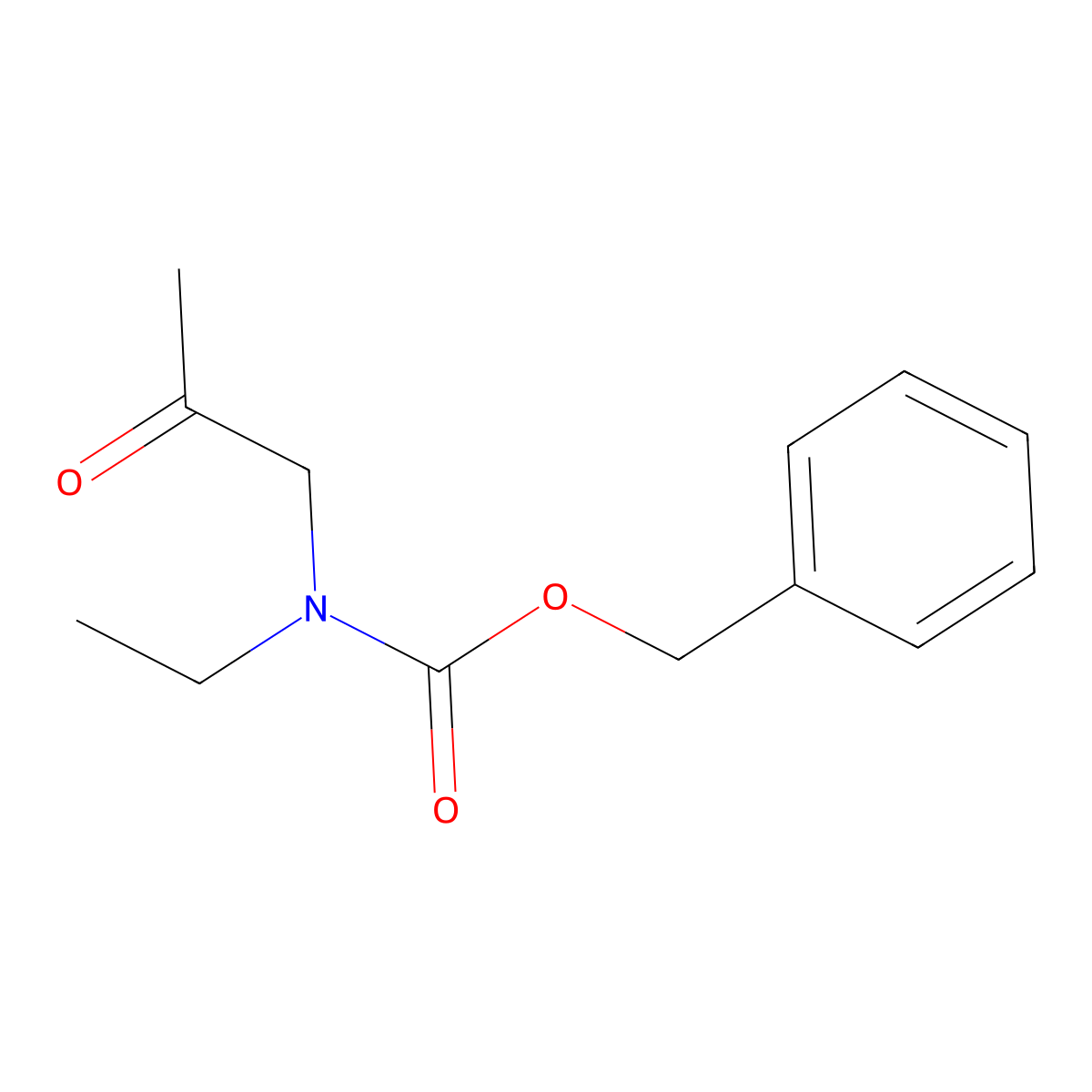 benzyl N-ethyl-N-(2-oxopropyl)carbamate molecular structure, CAS 2680718-96-9