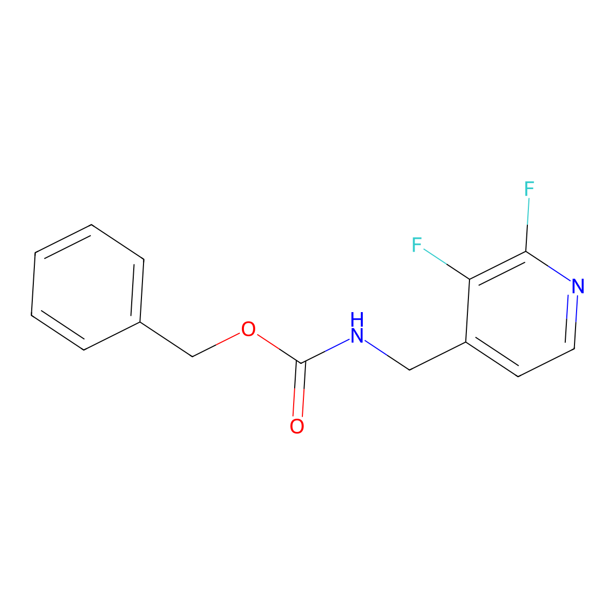 benzyl N-[(2,3-difluoropyridin-4-yl)methyl]carbamate molecular structure, CAS 2680719-11-1