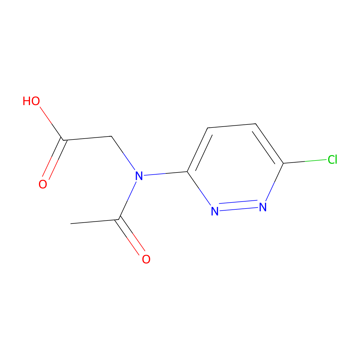 2-[N-(6-chloropyridazin-3-yl)acetamido]acetic acid molecular structure, CAS 2680719-81-5