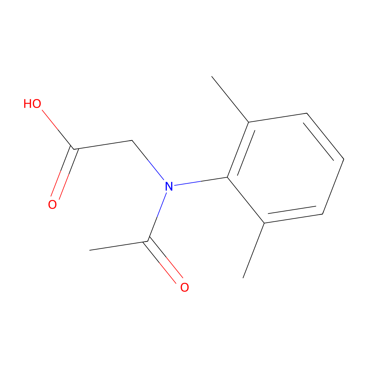2-[N-(2,6-dimethylphenyl)acetamido]acetic acid molecular structure, CAS 2680720-78-7
