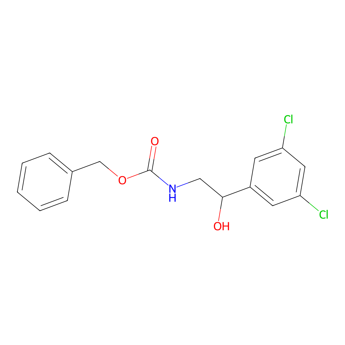 benzyl N-[2-(3,5-dichlorophenyl)-2-hydroxyethyl]carbamate molecular structure, CAS 2680720-86-7