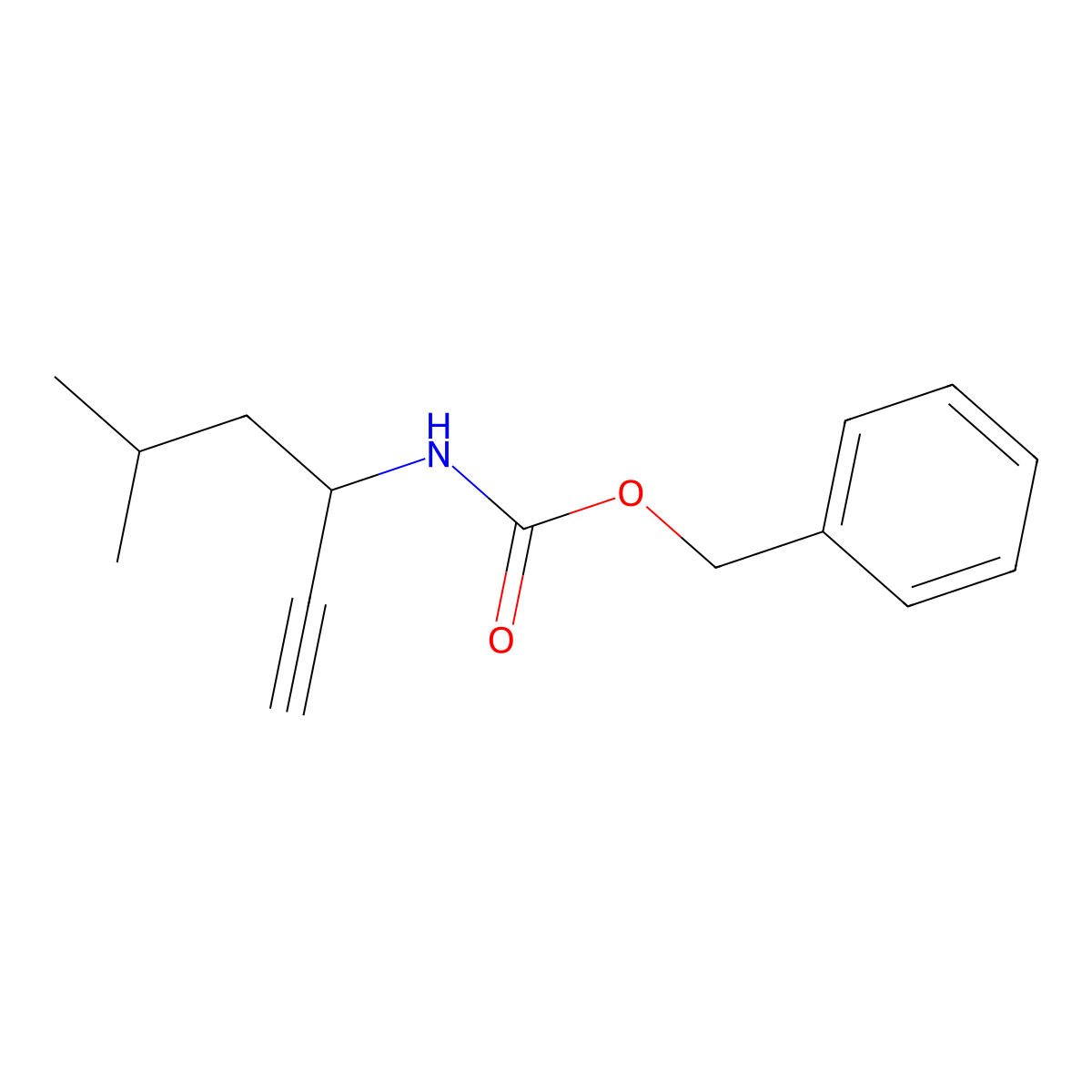 benzyl N-(5-methylhex-1-yn-3-yl)carbamate molecular structure, CAS 2680721-01-9