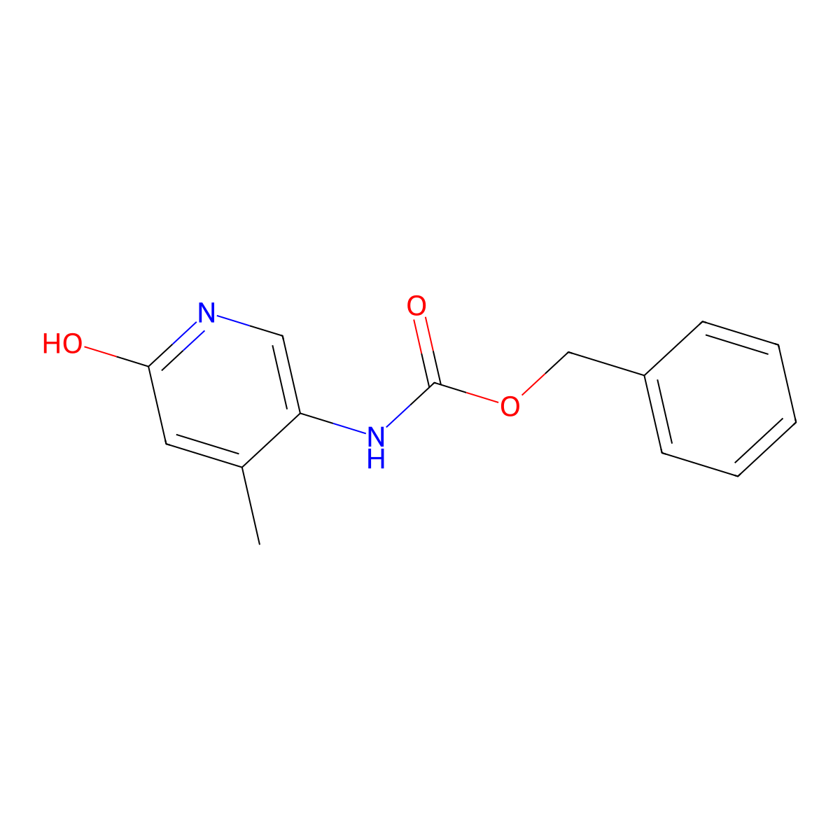 benzyl N-(6-hydroxy-4-methylpyridin-3-yl)carbamate molecular structure, CAS 2680721-18-8
