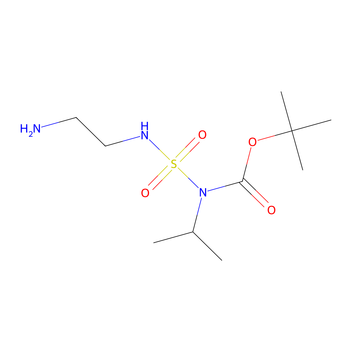tert-butyl N-[(2-aminoethyl)sulfamoyl]-N-(propan-2-yl)carbamate molecular structure, CAS 2680721-94-0
