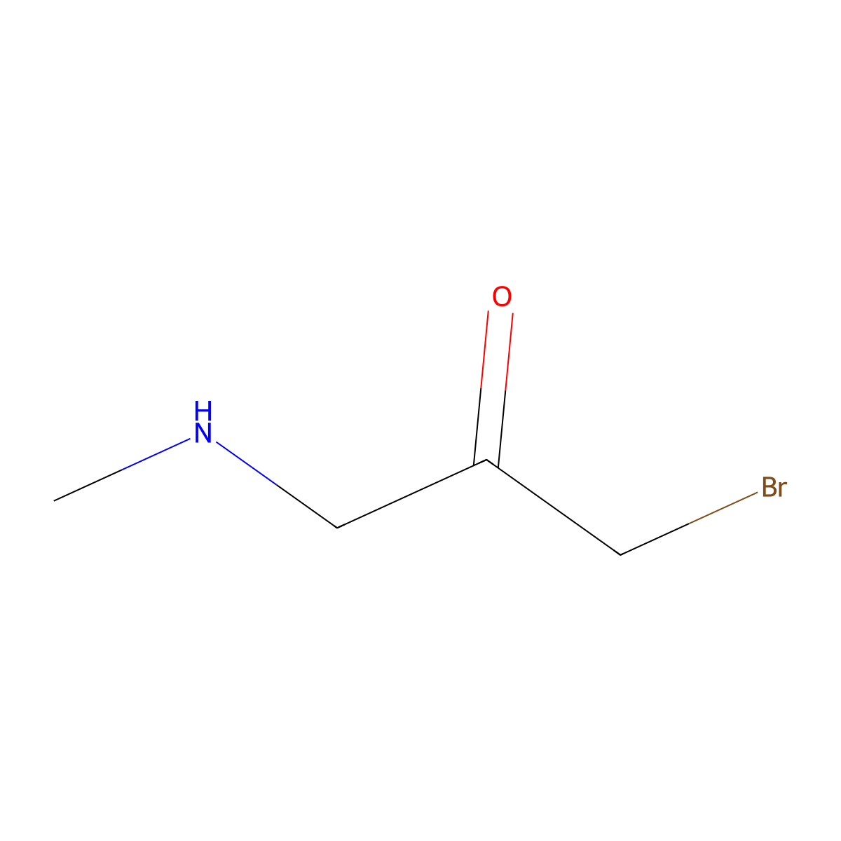 1-Bromo-3-(methylamino)propan-2-one molecular structure, CAS 2680721-96-2