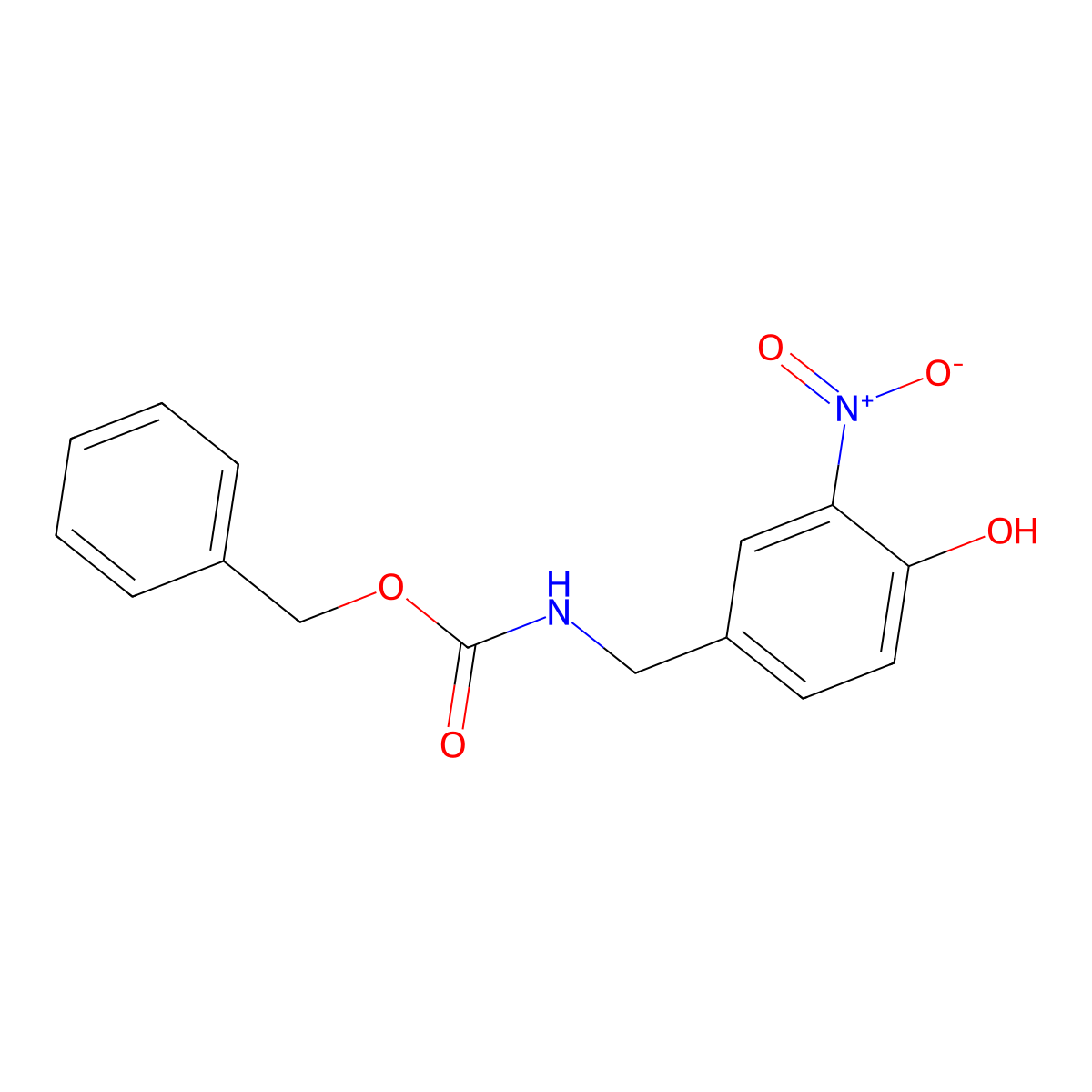 benzyl N-[(4-hydroxy-3-nitrophenyl)methyl]carbamate molecular structure, CAS 2680723-25-3