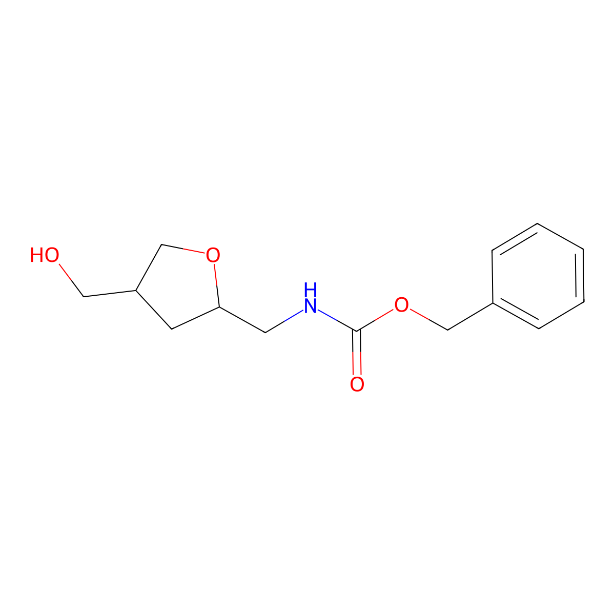 benzyl N-{[4-(hydroxymethyl)oxolan-2-yl]methyl}carbamate molecular structure, CAS 2680725-13-5