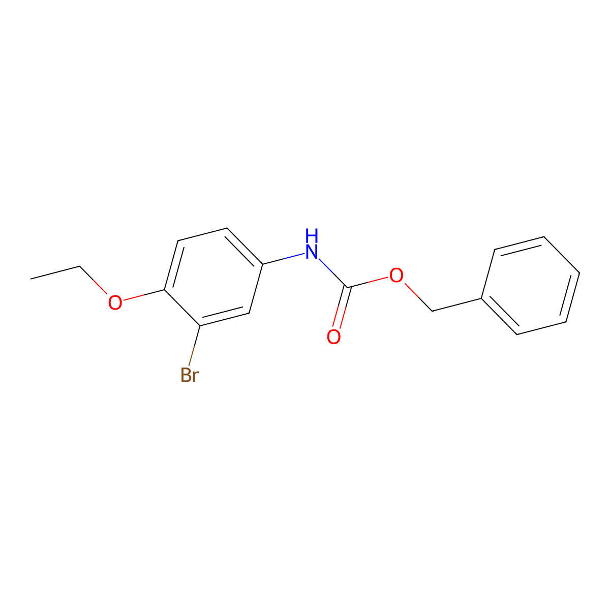benzyl N-(3-bromo-4-ethoxyphenyl)carbamate molecular structure, CAS 2680725-20-4