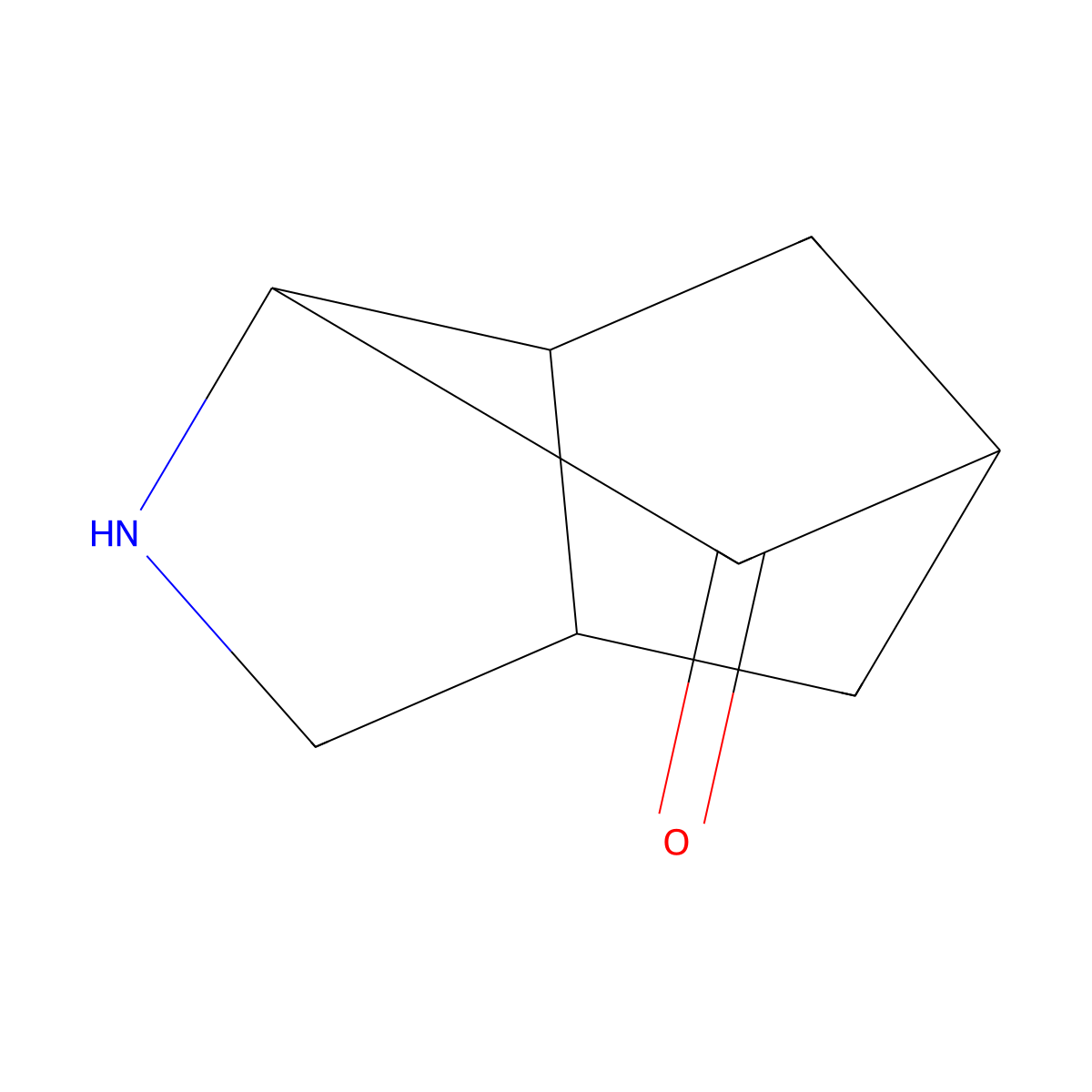 4-Azatricyclo[4.2.1.0,3,7]nonan-2-one molecular structure, CAS 2680725-27-1