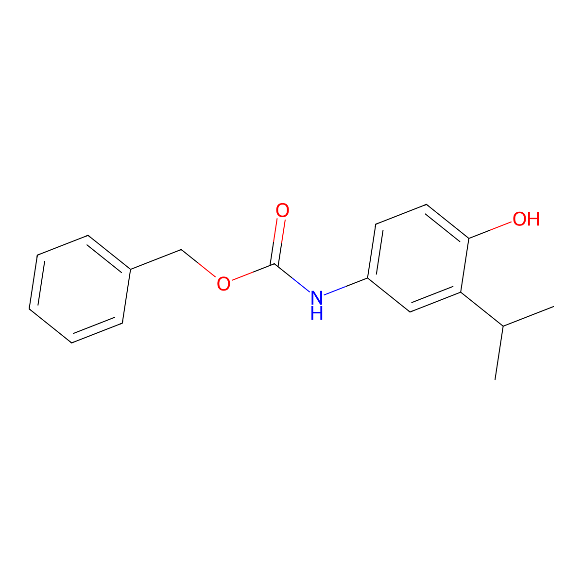benzyl N-[4-hydroxy-3-(propan-2-yl)phenyl]carbamate molecular structure, CAS 2680726-73-0