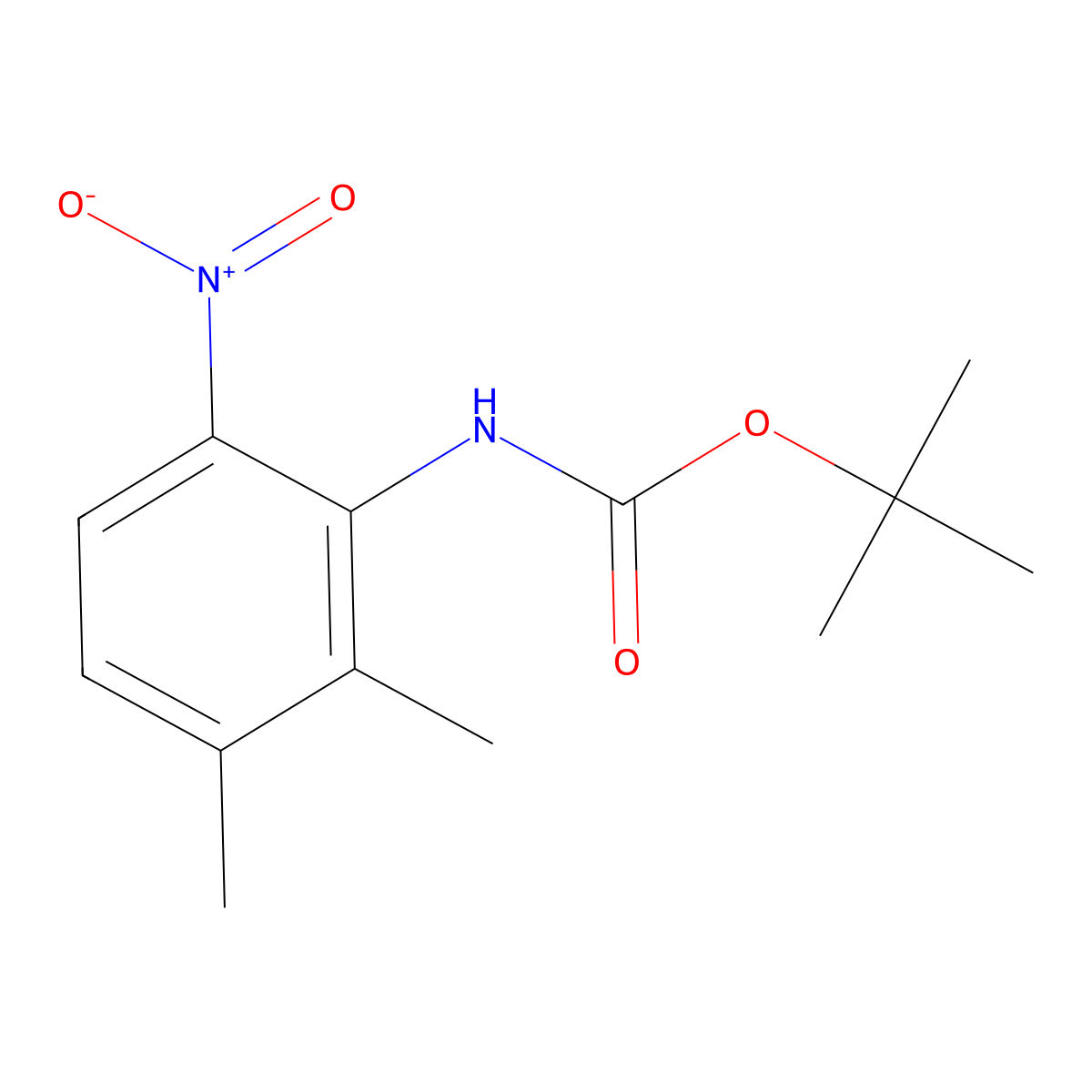 tert-butyl N-(2,3-dimethyl-6-nitrophenyl)carbamate molecular structure, CAS 2680726-80-9