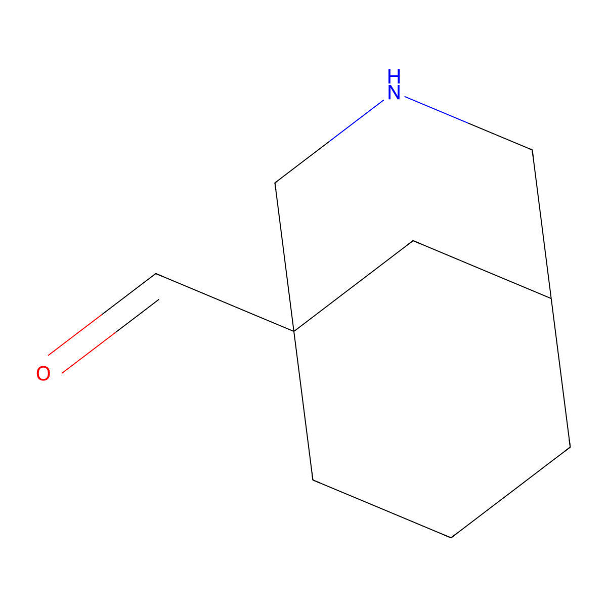 3-Azabicyclo[3.3.1]nonane-1-carbaldehyde molecular structure, CAS 2680726-87-6