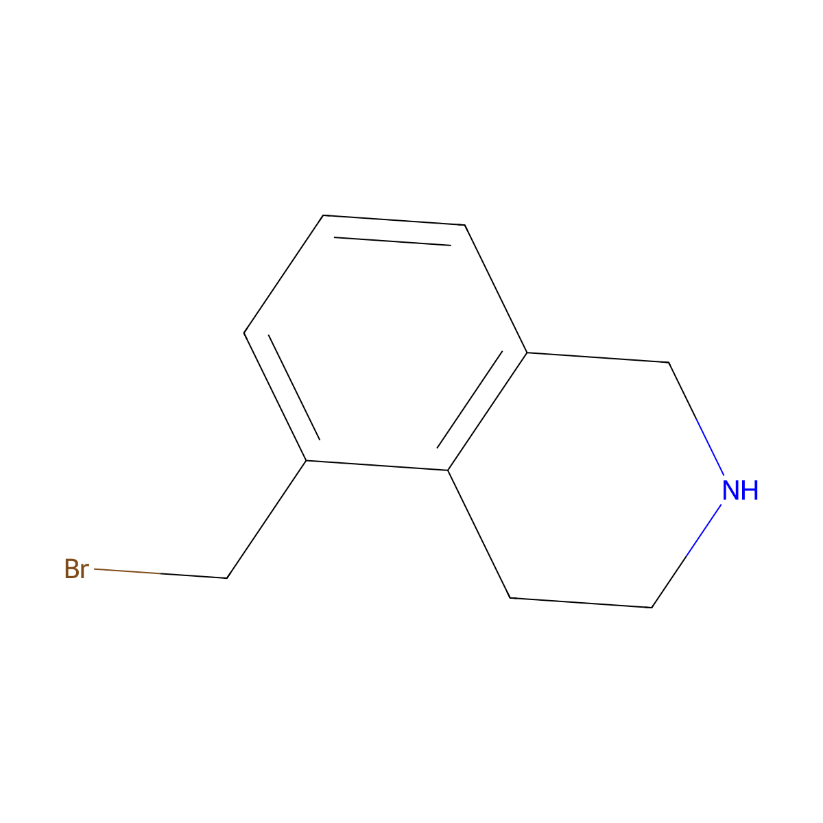 5-(Bromomethyl)-1,2,3,4-tetrahydroisoquinoline molecular structure, CAS 2680728-02-1