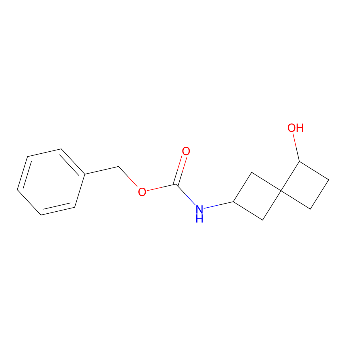 benzyl N-{5-hydroxyspiro[3.3]heptan-2-yl}carbamate molecular structure, CAS 2680728-34-9
