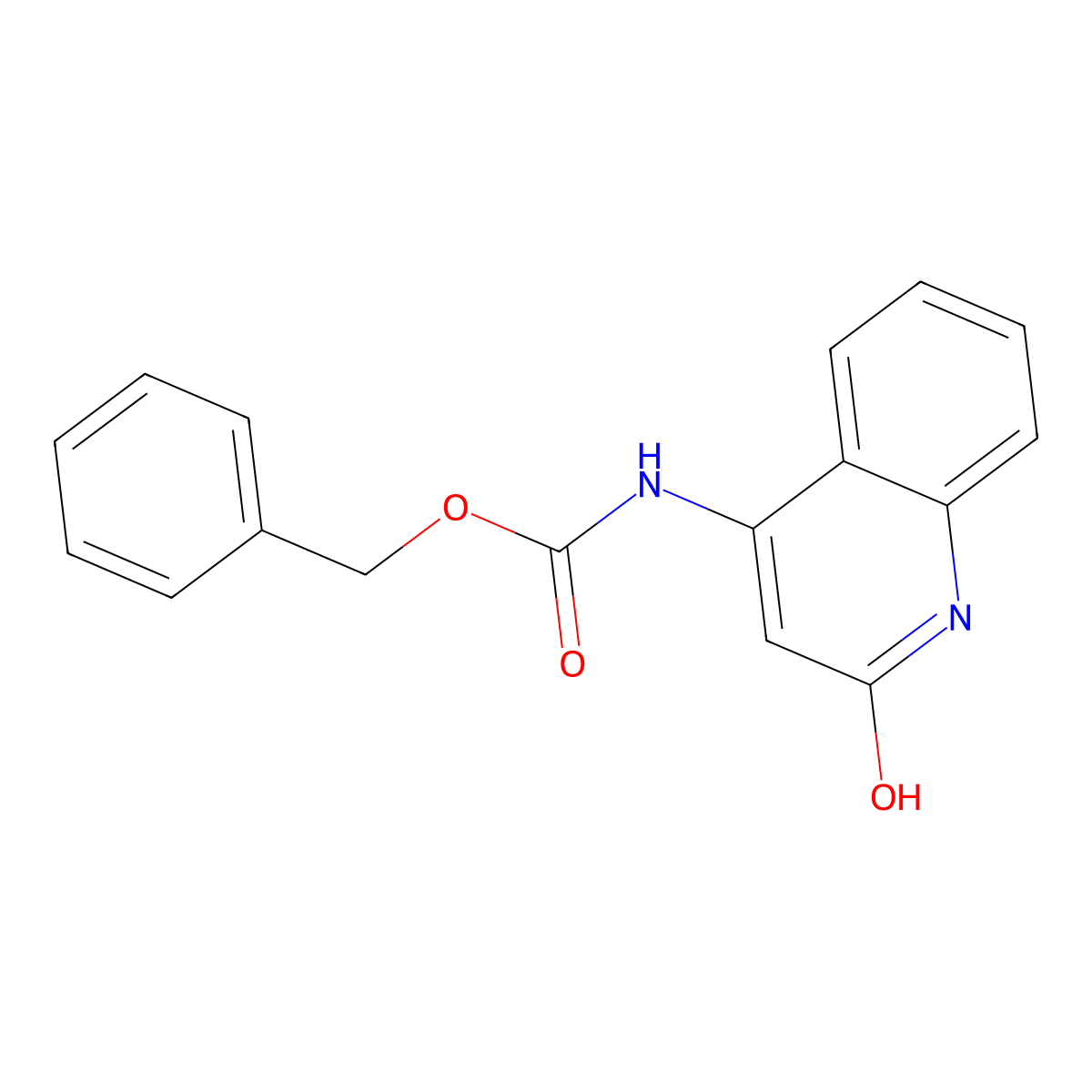 benzyl N-(2-hydroxyquinolin-4-yl)carbamate molecular structure, CAS 2680728-46-3