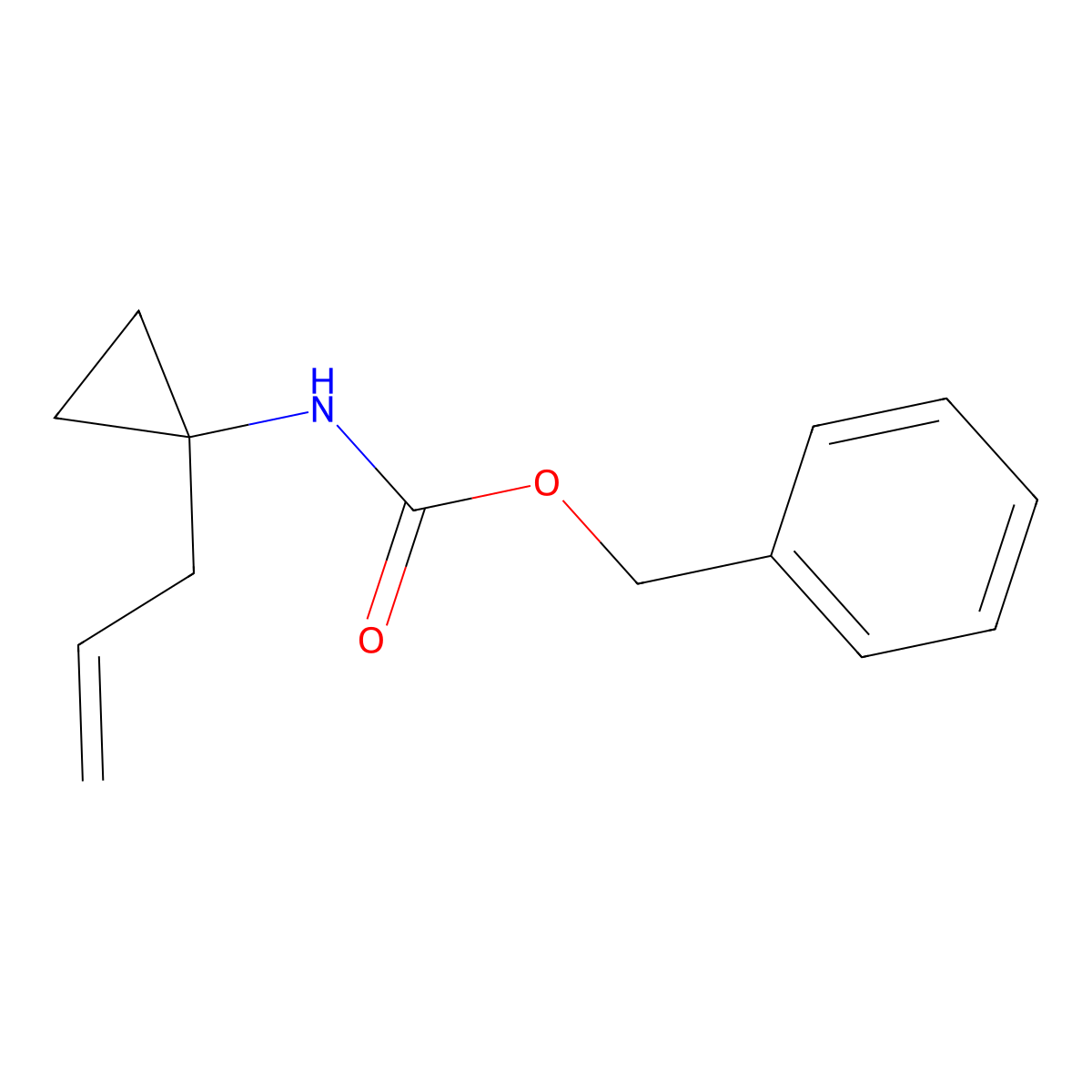 benzyl N-[1-(prop-2-en-1-yl)cyclopropyl]carbamate molecular structure, CAS 2680728-64-5