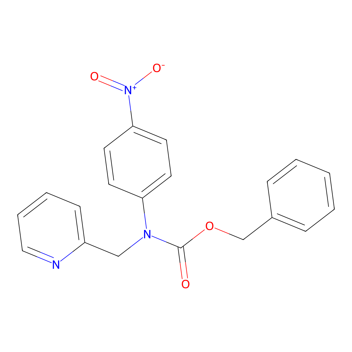 benzyl N-(4-nitrophenyl)-N-[(pyridin-2-yl)methyl]carbamate molecular structure, CAS 2680728-91-8