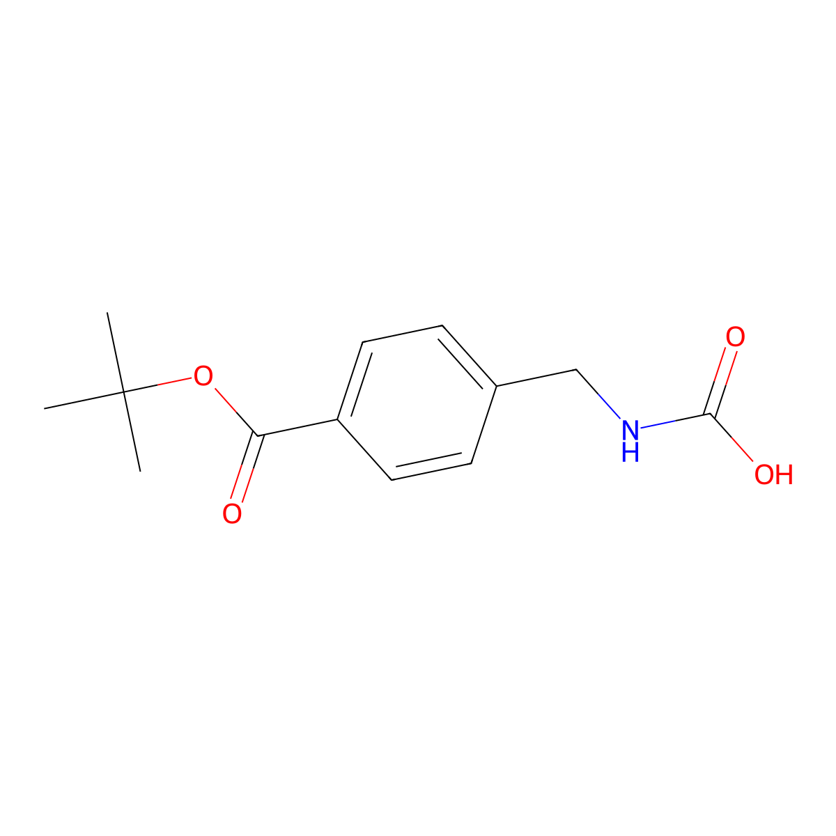 ({4-[(Tert-butoxy)carbonyl]phenyl}methyl)carbamic acid molecular structure, CAS 2680729-88-6