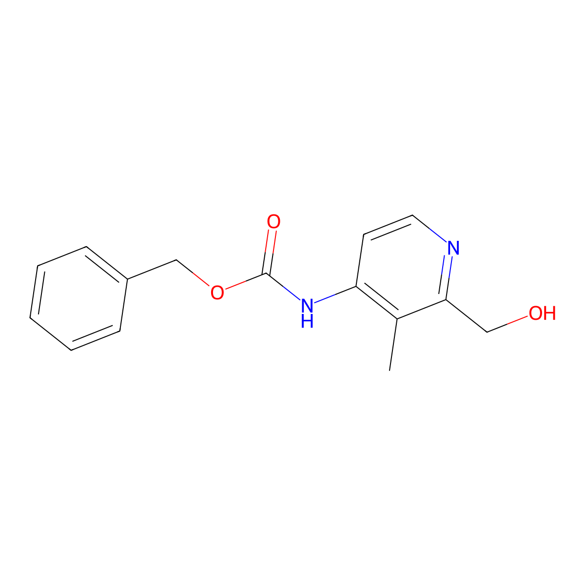 benzyl N-[2-(hydroxymethyl)-3-methylpyridin-4-yl]carbamate molecular structure, CAS 2680730-34-9