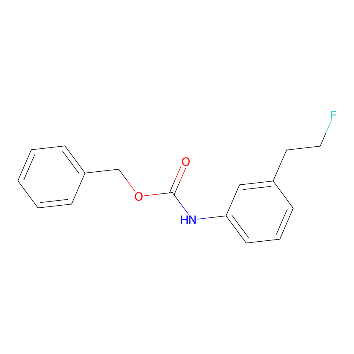 benzyl N-[3-(2-fluoroethyl)phenyl]carbamate molecular structure, CAS 2680730-41-8