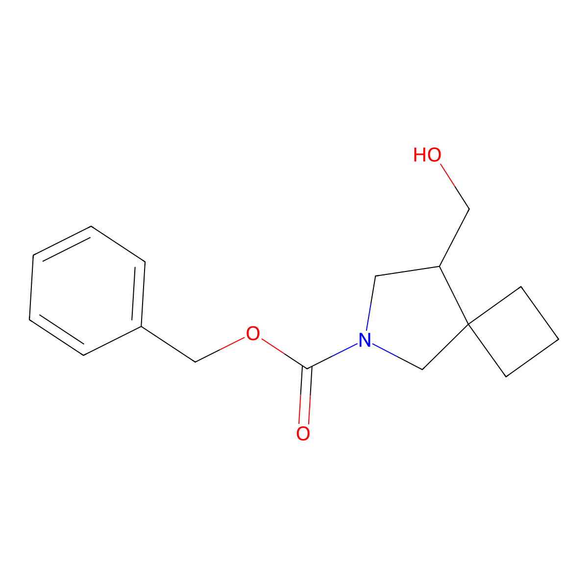 (6-Cbz-6-azaspiro[3.4]octan-8-YL)methanol molecular structure, CAS 2680730-65-6
