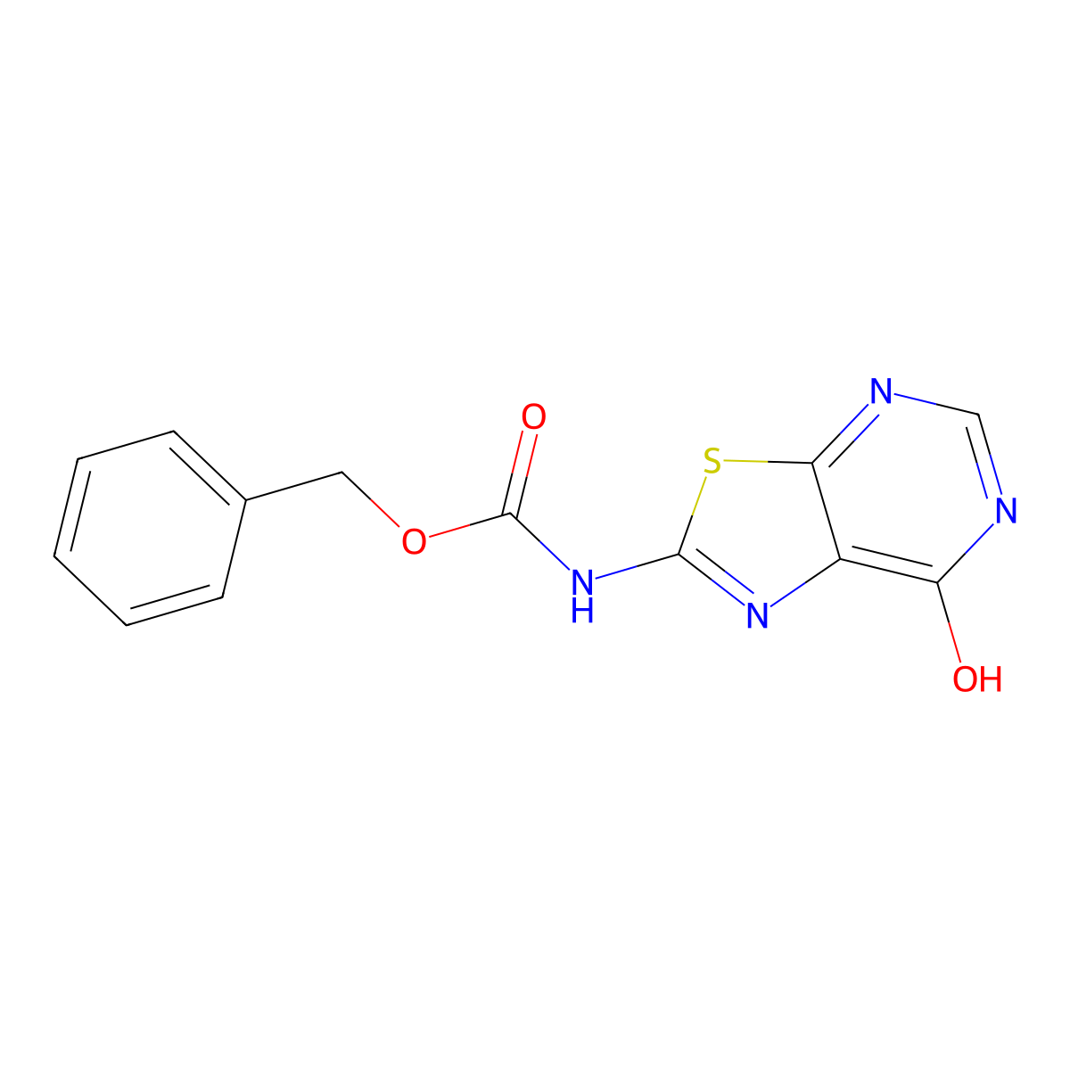 benzyl N-{7-hydroxy-[1,3]thiazolo[5,4-d]pyrimidin-2-yl}carbamate molecular structure, CAS 2680730-94-1
