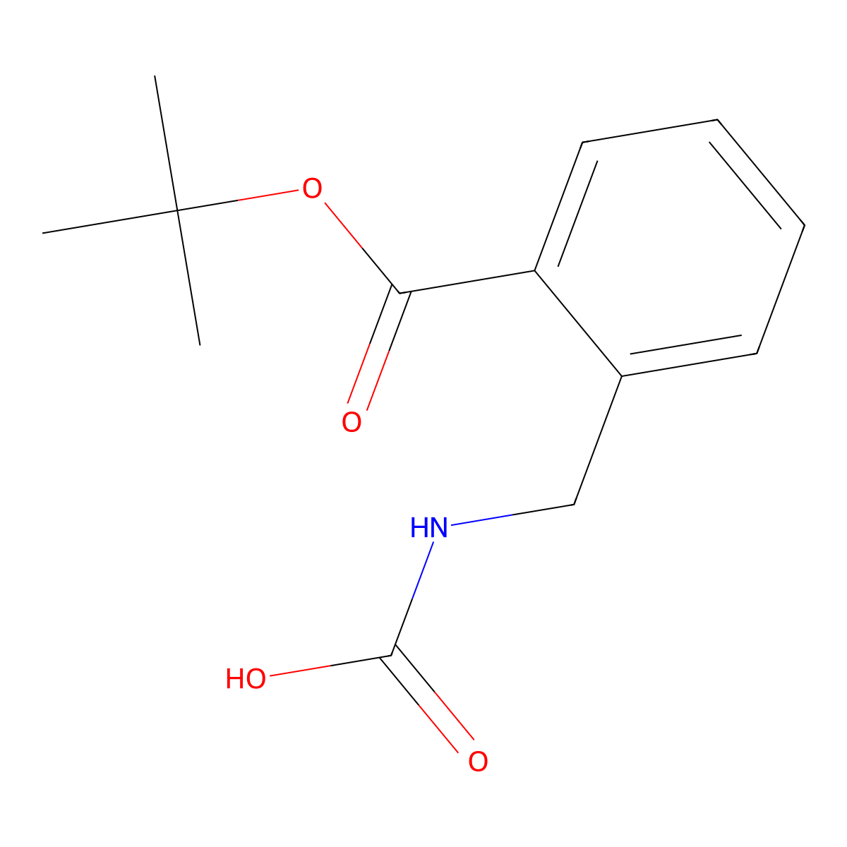 ({2-[(Tert-butoxy)carbonyl]phenyl}methyl)carbamic acid molecular structure, CAS 2680731-36-4