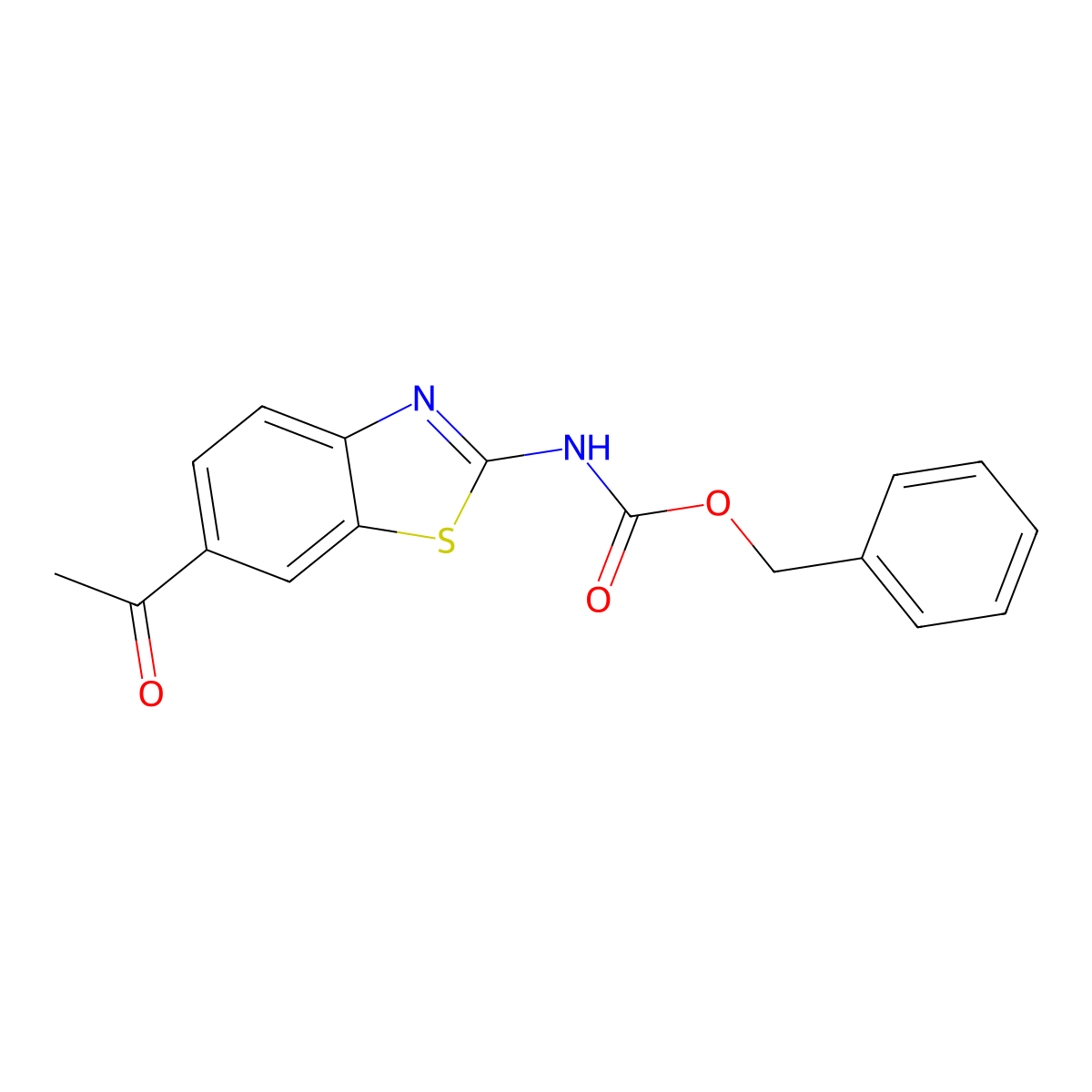 benzyl N-(6-acetyl-1,3-benzothiazol-2-yl)carbamate molecular structure, CAS 2680731-43-3