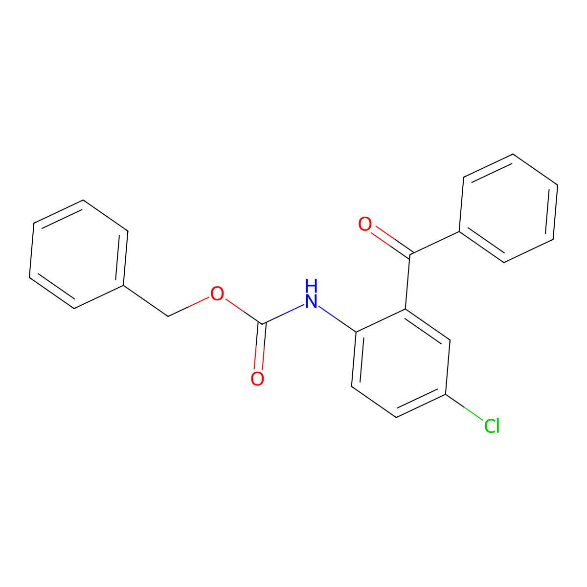 benzyl N-(2-benzoyl-4-chlorophenyl)carbamate molecular structure, CAS 2680731-68-2