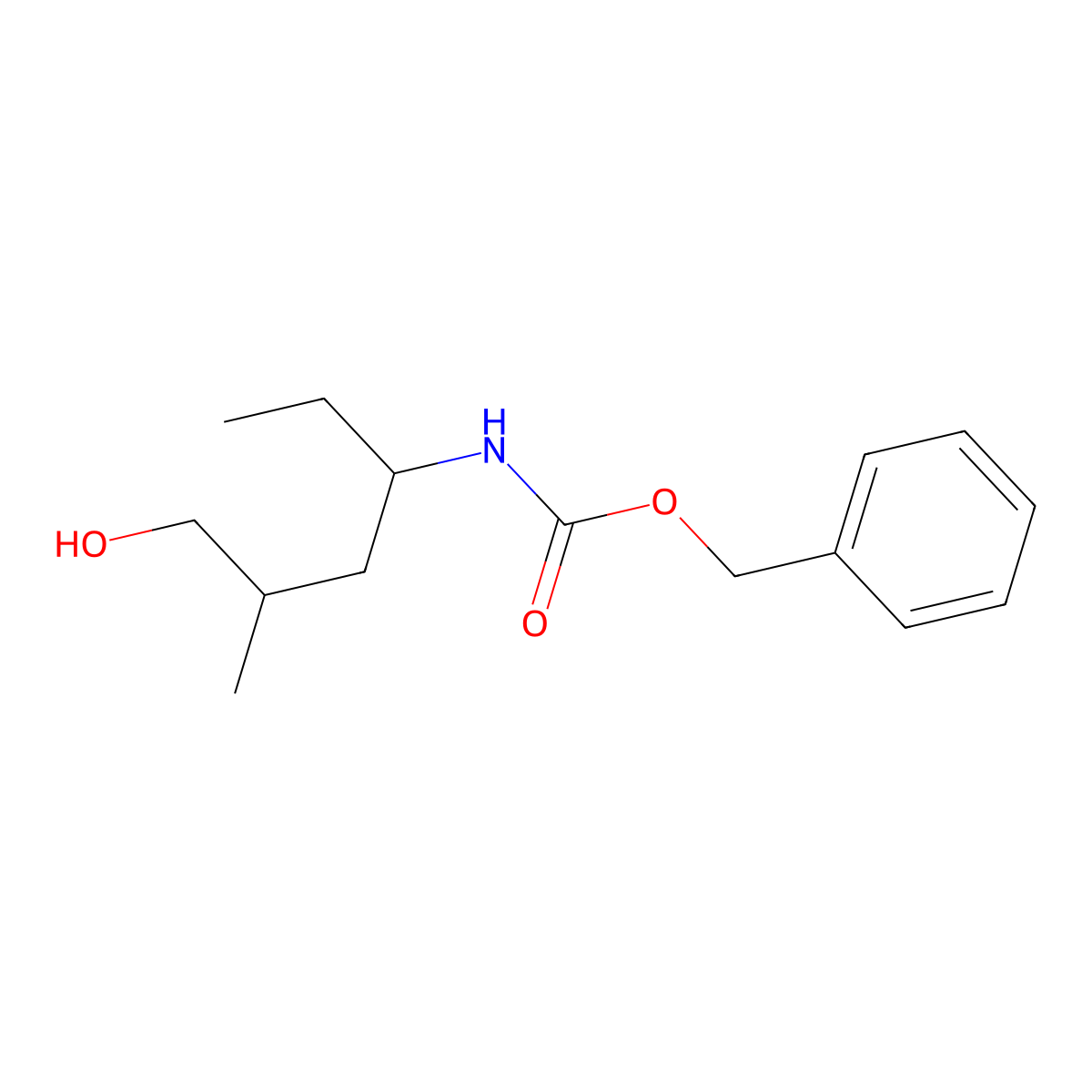 benzyl N-(6-hydroxy-5-methylhexan-3-yl)carbamate molecular structure, CAS 2680732-22-1