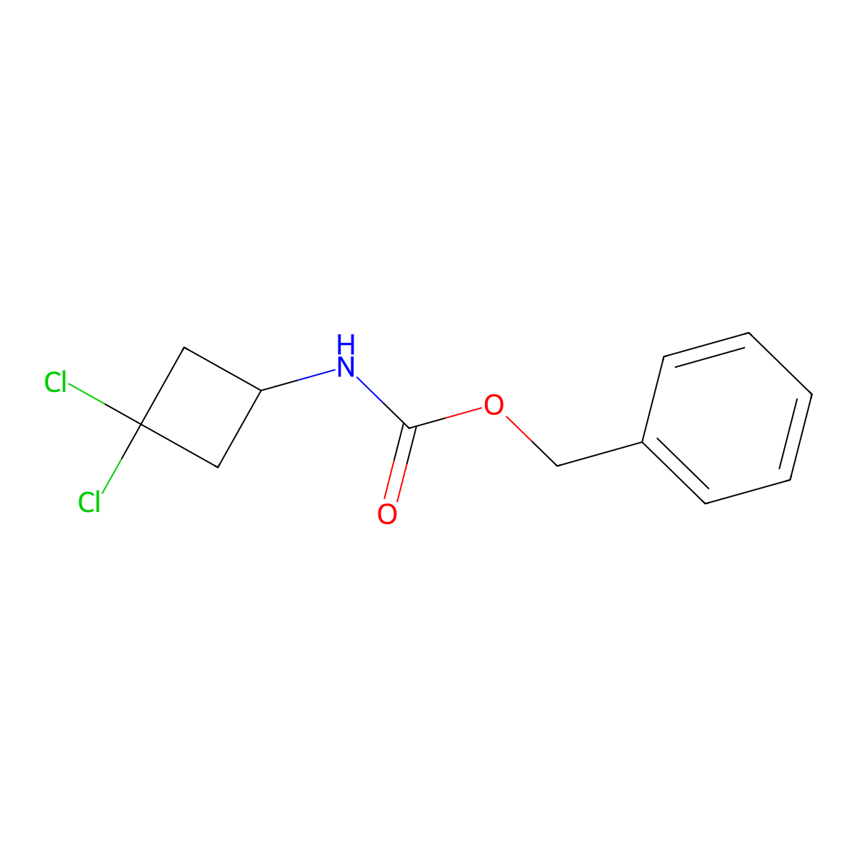 benzyl N-(3,3-dichlorocyclobutyl)carbamate molecular structure, CAS 2680732-34-5