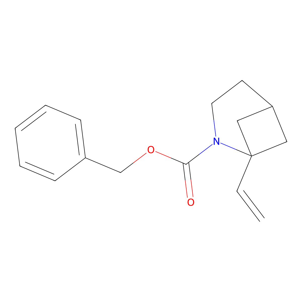 Benzyl 1-ethenyl-2-azabicyclo[3.1.1]heptane-2-carboxylate molecular structure, CAS 2680732-90-3