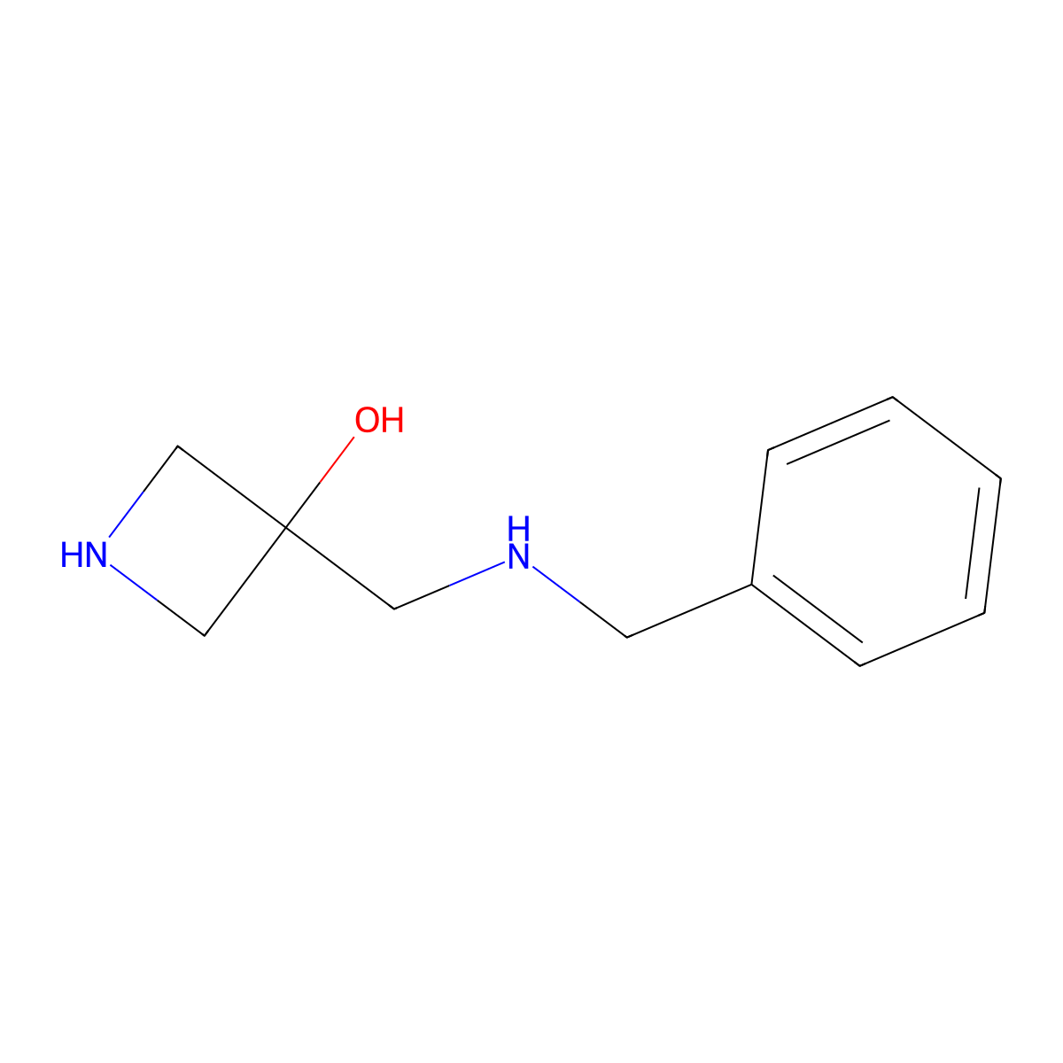 3-[(Benzylamino)methyl]azetidin-3-ol molecular structure, CAS 2680732-91-4