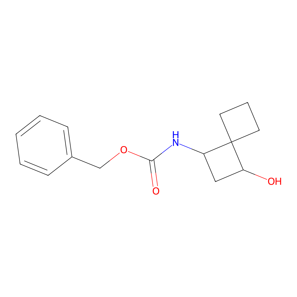 benzyl N-{3-hydroxyspiro[3.3]heptan-1-yl}carbamate molecular structure, CAS 2680733-06-4