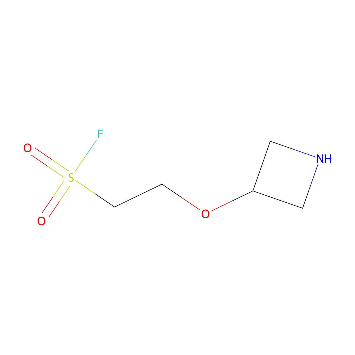 2-(Azetidin-3-yloxy)ethane-1-sulfonyl fluoride molecular structure, CAS 2680733-20-2